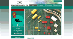 Desktop Screenshot of deccapacitors.net